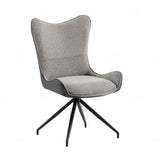 Fabric Dining Chair With Curved Armrests - Cayman