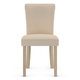 Fabric Dining Chair With Oak Wooden Legs - Stanhope