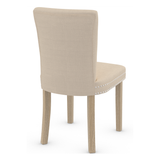 Fabric Dining Chair With Oak Wooden Legs - Stanhope