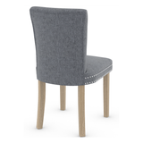 Fabric Dining Chair With Oak Wooden Legs - Stanhope