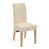 Fabric Dining Chair With Oak Wooden Legs - Yorton