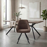 Fabric Dining Chairs 47cm Wide in Set Of 2 - Rennes