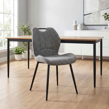 Fabric Dining Chairs 47cm Wide in Set Of 4 - Dijon