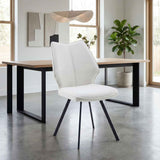 Fabric Dining Chairs 48cm Wide in Set Of 4 - Geneva