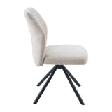 Fabric Dining Chairs 49cm Wide in Set Of 2 - Caen