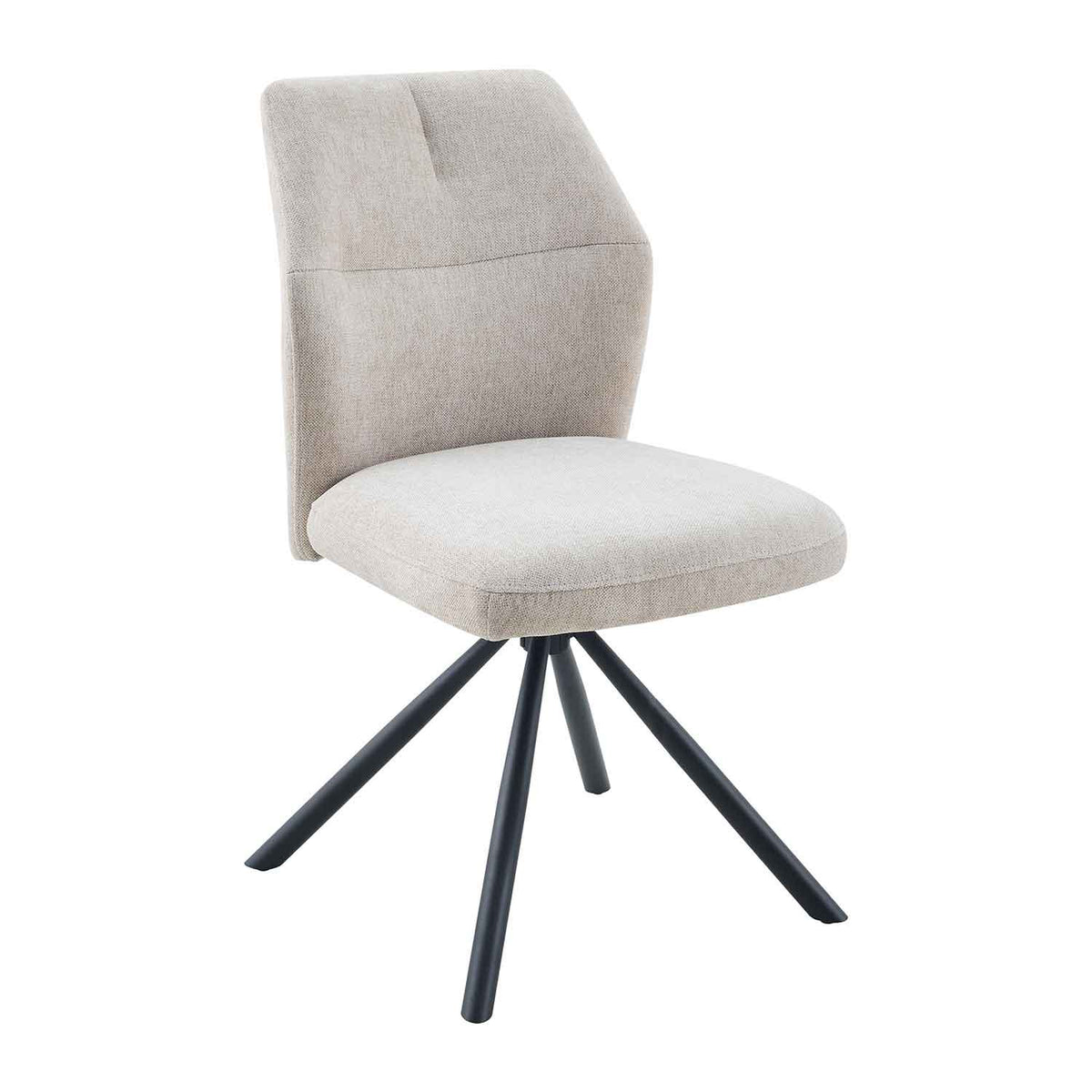 Fabric Dining Chairs 49cm Wide in Set Of 2 - Caen