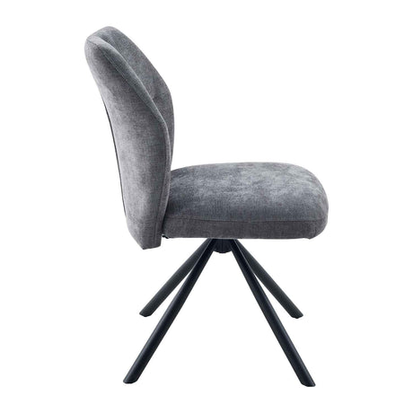 Fabric Dining Chairs 49cm Wide in Set Of 2 - Caen