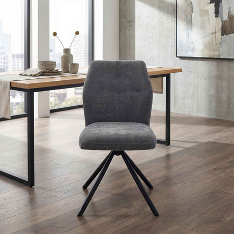 Fabric Dining Chairs 49cm Wide in Set Of 2 - Caen
