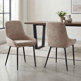 Fabric Dining Chairs 52cm Wide in Set Of 4 - Stirling