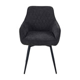 Fabric Dining Chairs 57cm Wide in Set Of 2 - Haven