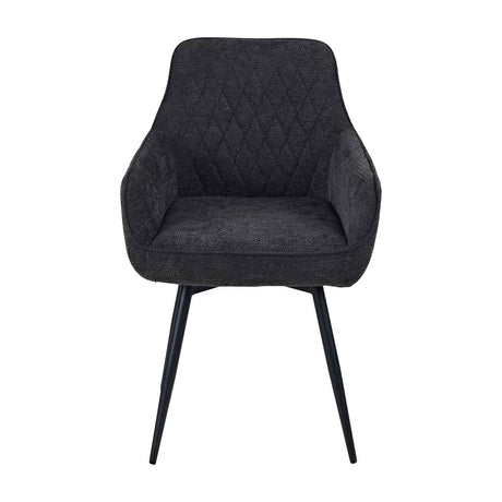 Fabric Dining Chairs 57cm Wide in Set Of 2 - Haven