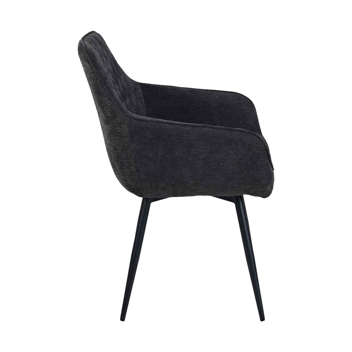 Fabric Dining Chairs 57cm Wide in Set Of 2 - Haven