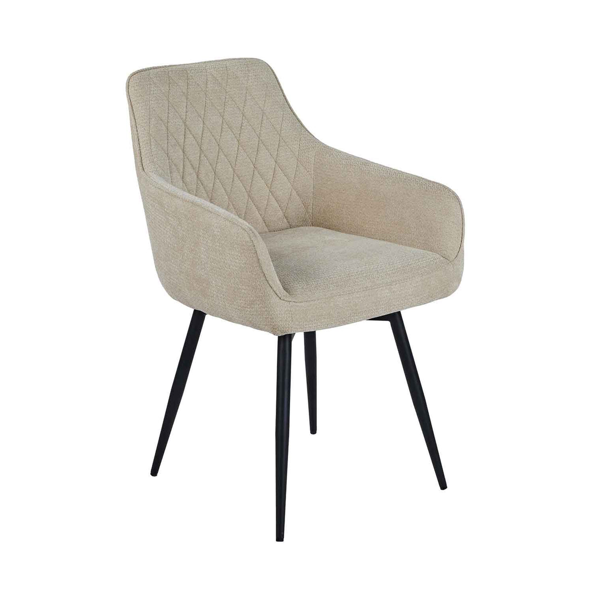 Fabric Dining Chairs 57cm Wide in Set Of 2 - Haven