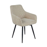 Fabric Dining Chairs 57cm Wide in Set Of 2 - Haven