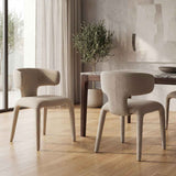Fabric Dining Chairs 58cm Wide in Set Of 2 - Geneva