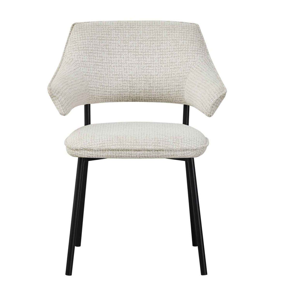 Fabric Dining Chairs 62cm Wide in Set Of 2 - Geneva