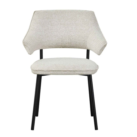 Fabric Dining Chairs 62cm Wide in Set Of 2 - Geneva