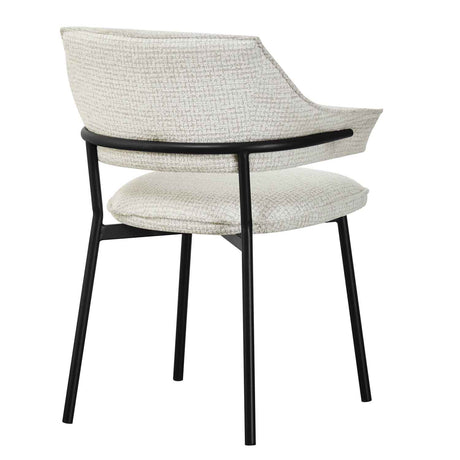Fabric Dining Chairs 62cm Wide in Set Of 2 - Geneva