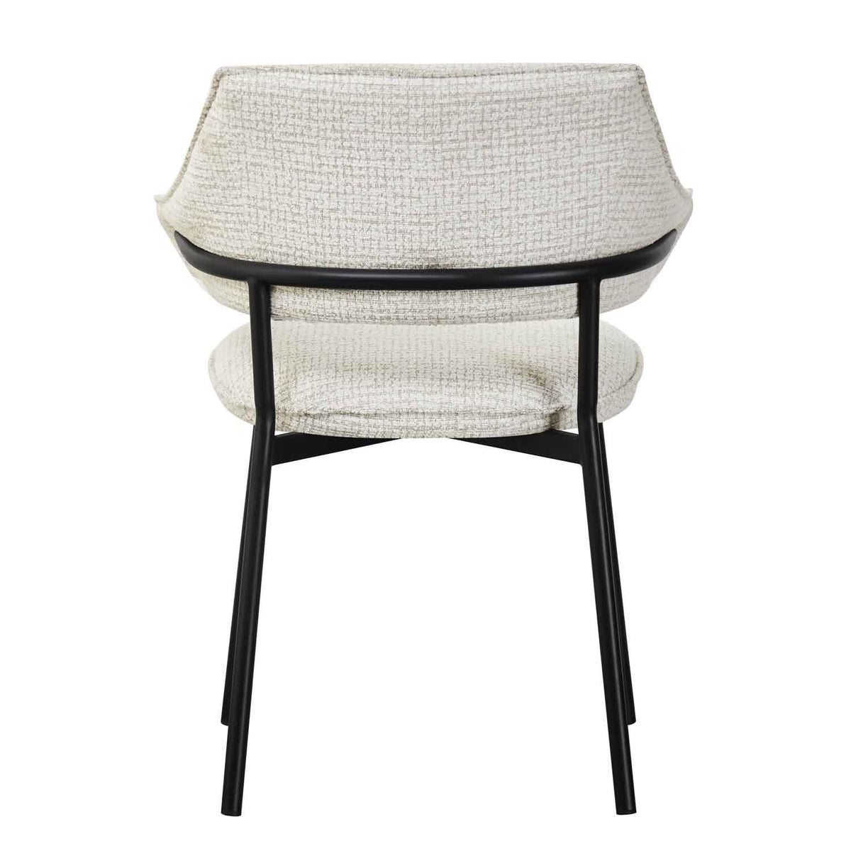 Fabric Dining Chairs 62cm Wide in Set Of 2 - Geneva