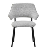 Fabric Dining Chairs 62cm Wide in Set Of 2 - Geneva