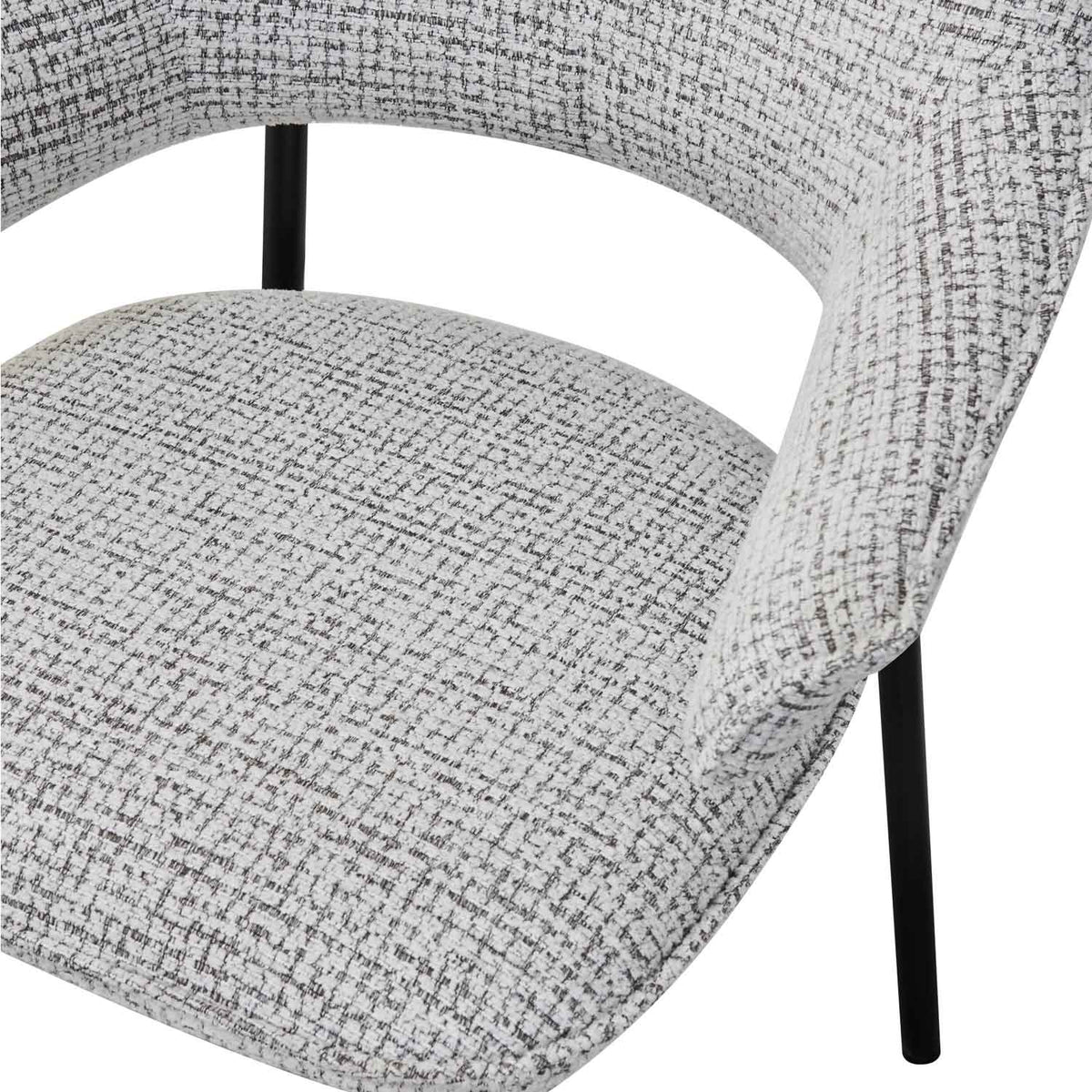 Fabric Dining Chairs 62cm Wide in Set Of 2 - Geneva