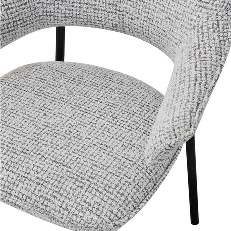 Fabric Dining Chairs 62cm Wide in Set Of 2 - Geneva