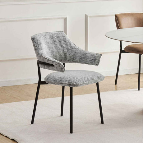 Fabric Dining Chairs 62cm Wide in Set Of 2 - Geneva