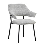Fabric Dining Chairs 62cm Wide in Set Of 2 - Geneva