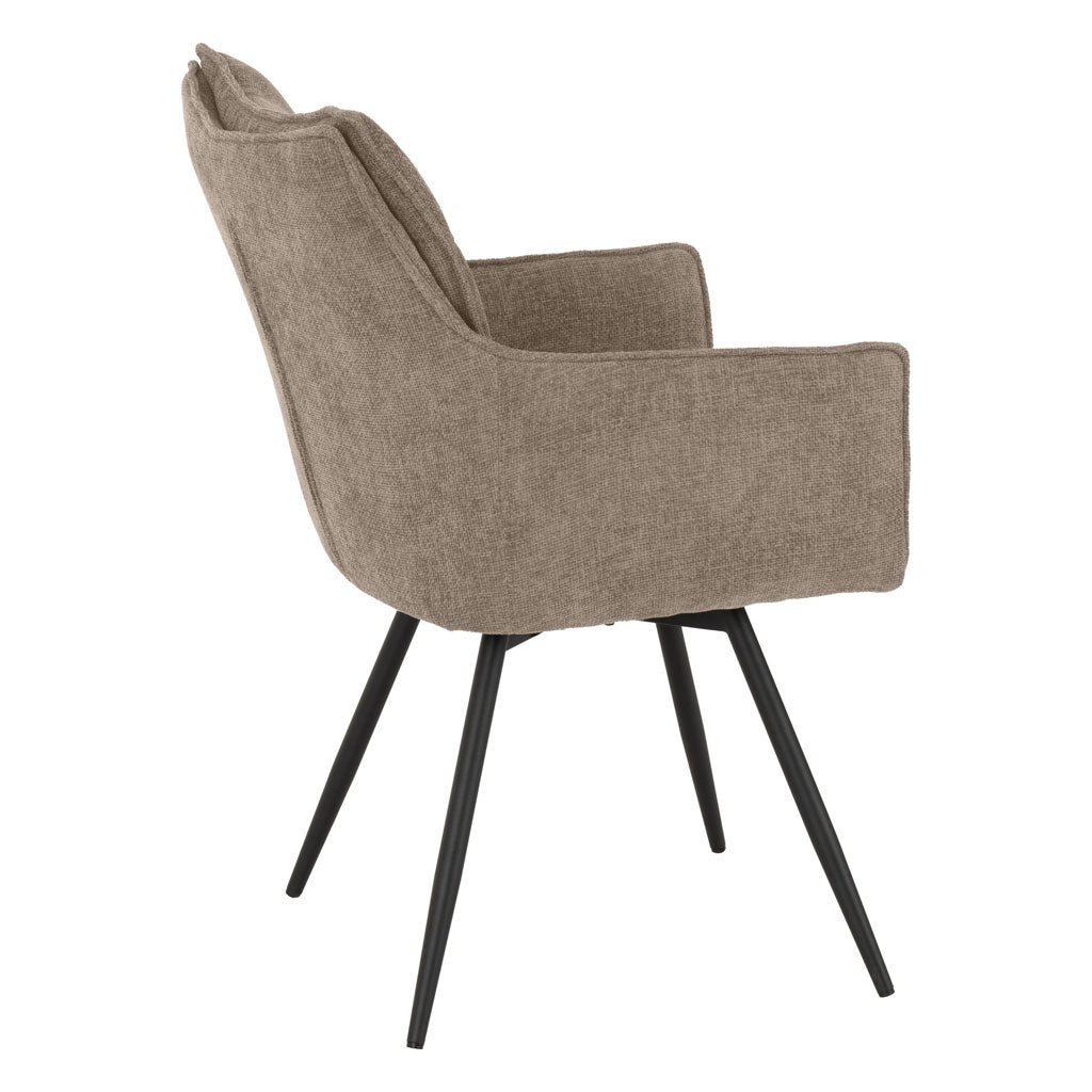 Fabric Dining Chairs Carver Swivel in Set Of 2 - Lewis