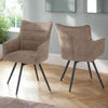 Fabric Dining Chairs Carver Swivel in Set Of 2 - Lewis
