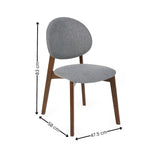 Fabric Dining Chairs in Set Of 2 - Artemis