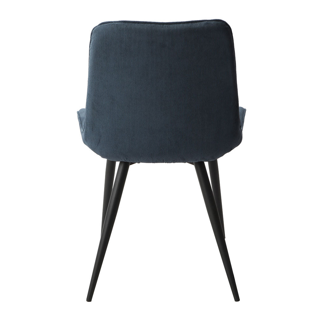 Fabric Dining Chairs in Set Of 2 Diamond Stitch - Aspen