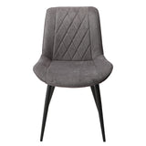 Fabric Dining Chairs in Set Of 2 Diamond Stitch - Aspen