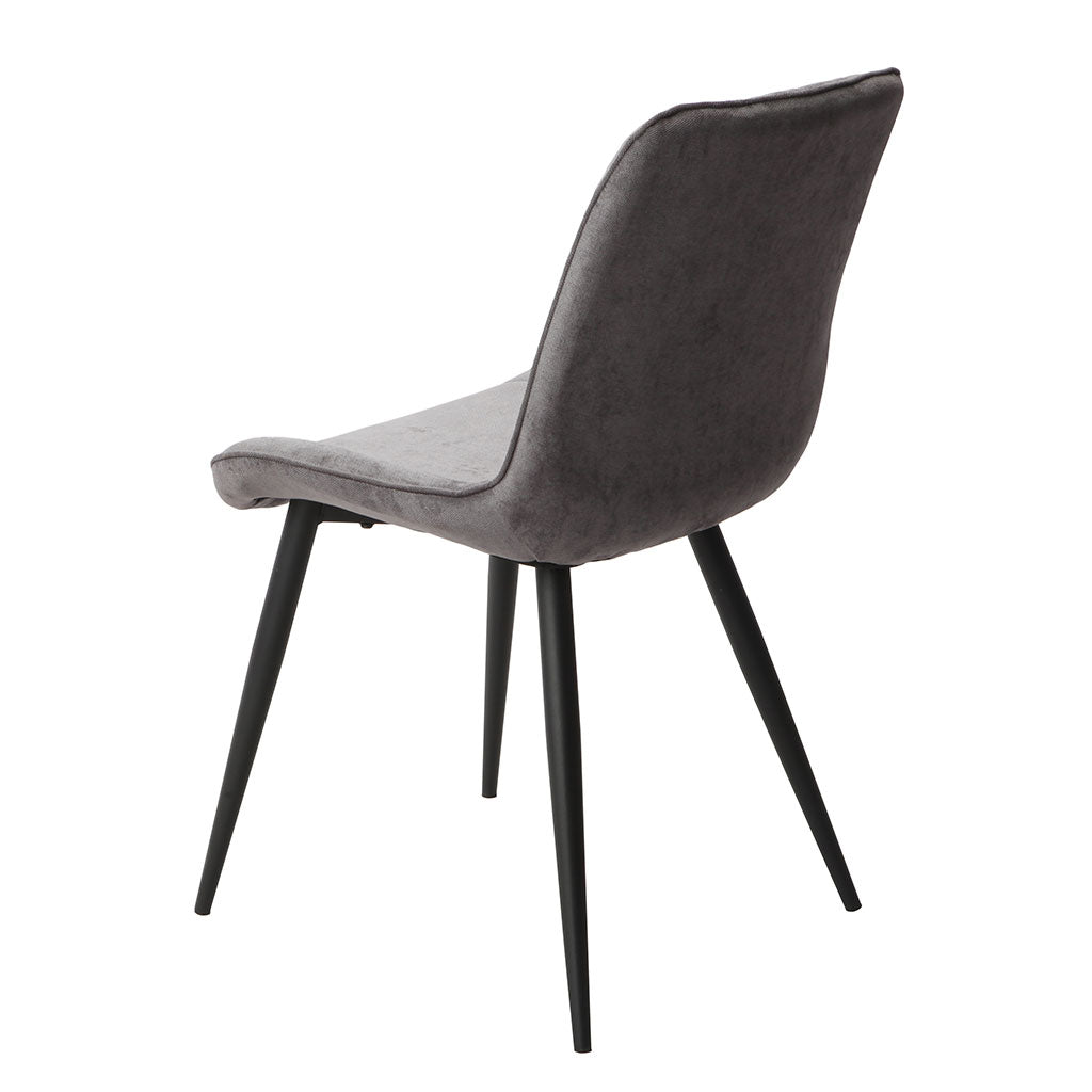 Fabric Dining Chairs in Set Of 2 Diamond Stitch - Aspen