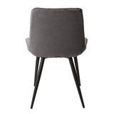 Fabric Dining Chairs in Set Of 2 Diamond Stitch - Aspen