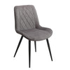 Fabric Dining Chairs in Set Of 2 Diamond Stitch - Aspen