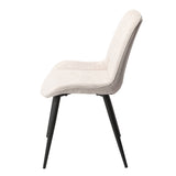 Fabric Dining Chairs in Set Of 2 Diamond Stitch - Aspen