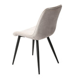 Fabric Dining Chairs in Set Of 2 Diamond Stitch - Aspen