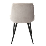 Fabric Dining Chairs in Set Of 2 Diamond Stitch - Aspen