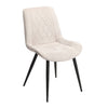 Fabric Dining Chairs in Set Of 2 Diamond Stitch - Aspen