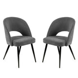 Fabric Dining Chairs in Set Of 2 - Ella