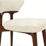 Fabric Dining Chairs in Set of 2 - Luciano