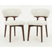 Fabric Dining Chairs in Set of 2 - Luciano