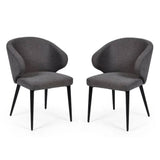Fabric Dining Chairs in Set Of 2 - Marcus