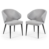 Fabric Dining Chairs in Set Of 2 - Marcus