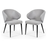 Fabric Dining Chairs in Set Of 2 - Marcus