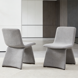 Fabric Dining Chairs in Set of 2 - Marsia