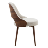 Fabric Dining Chairs in Set of 2 - Milo