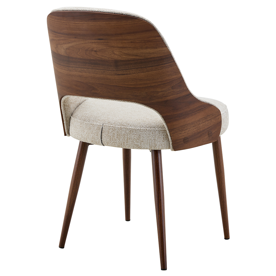 Fabric Dining Chairs in Set of 2 - Milo