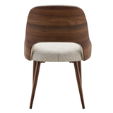 Fabric Dining Chairs in Set of 2 - Milo